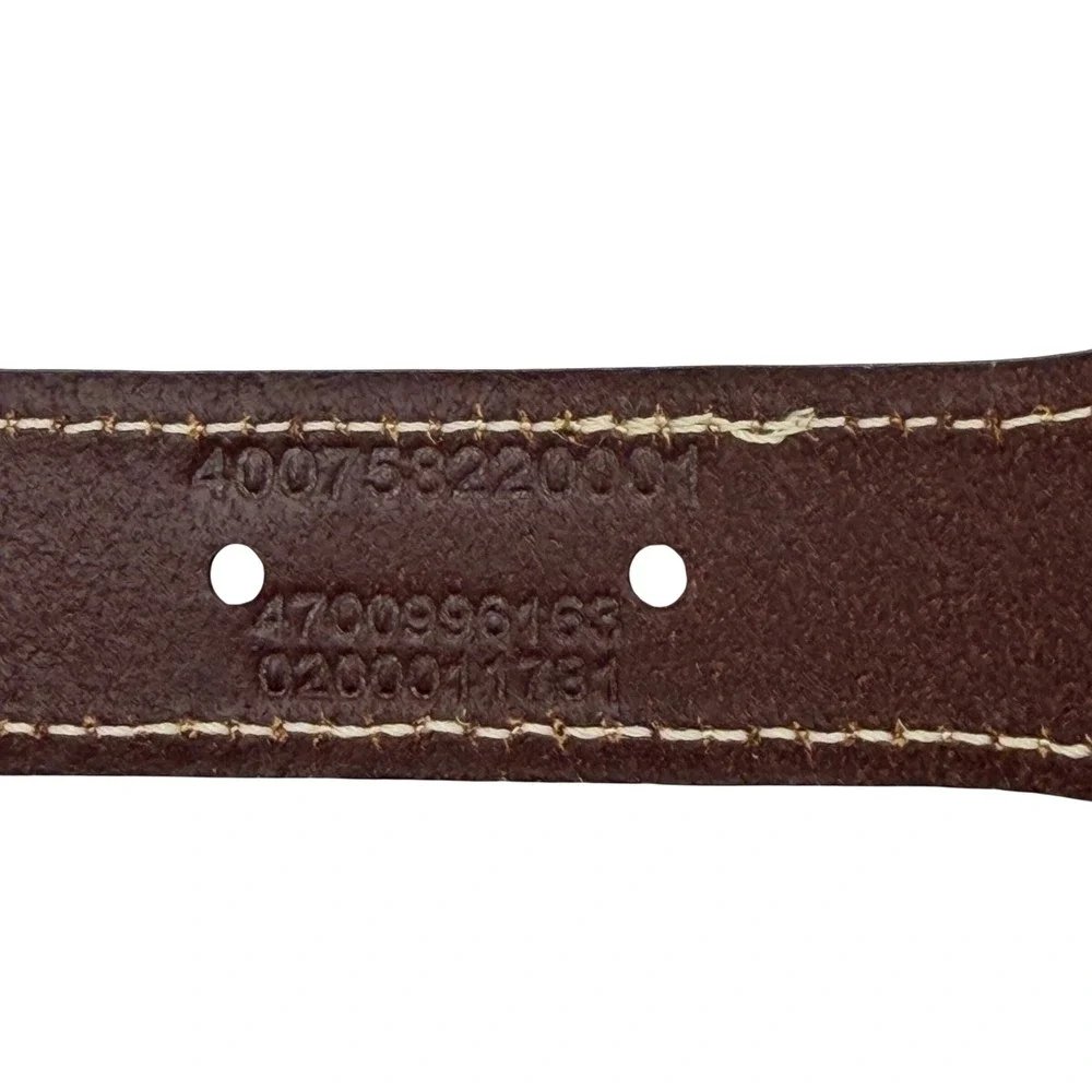 Polo Ralph Lauren Kids Camo Embroidered Hiking Polo Bear Canvas Leather Belt L